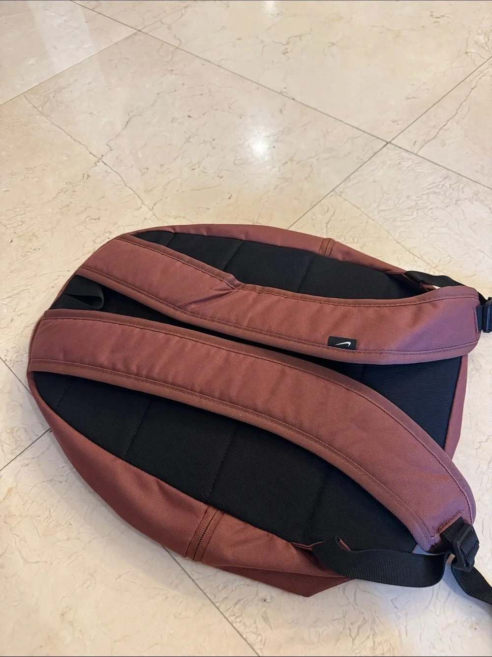 Nike Maroon Everyday Backpack with Front Zip Pocket